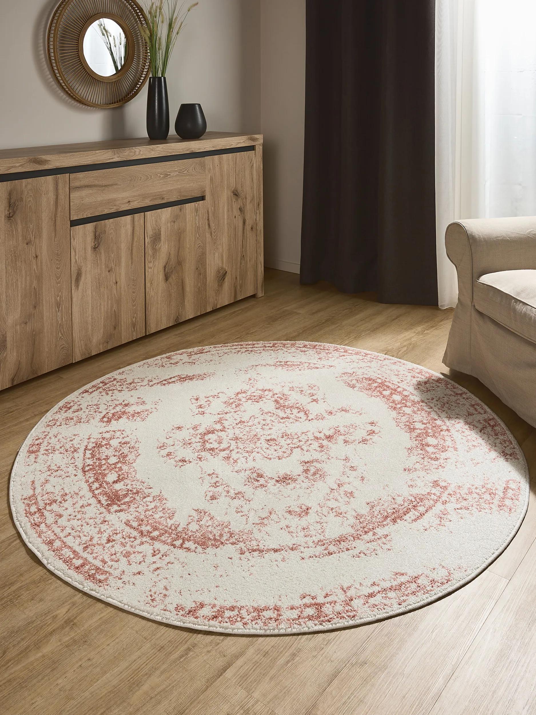 Teppich Sintra Cream/Rosa