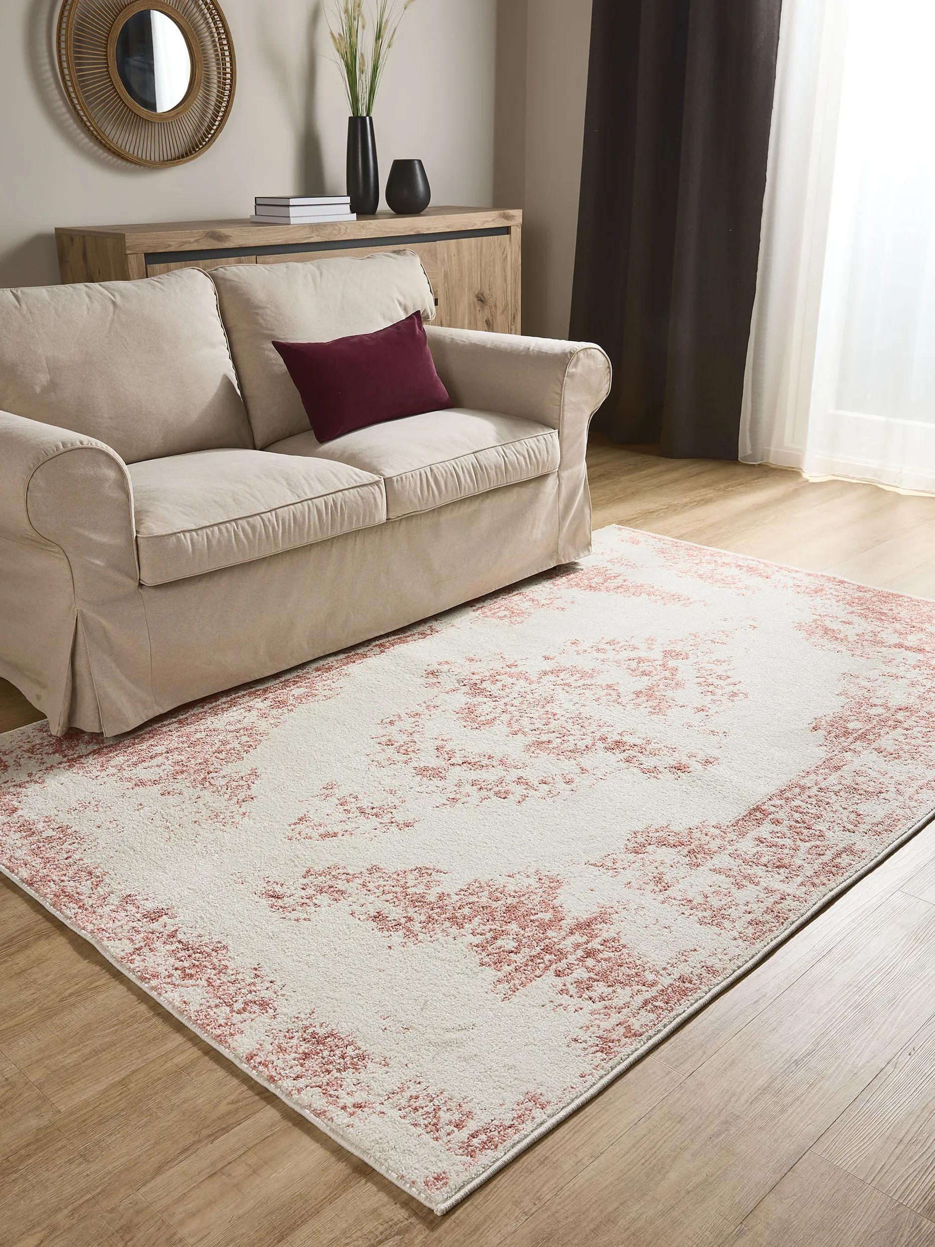 Teppich Sintra Cream/Rosa
