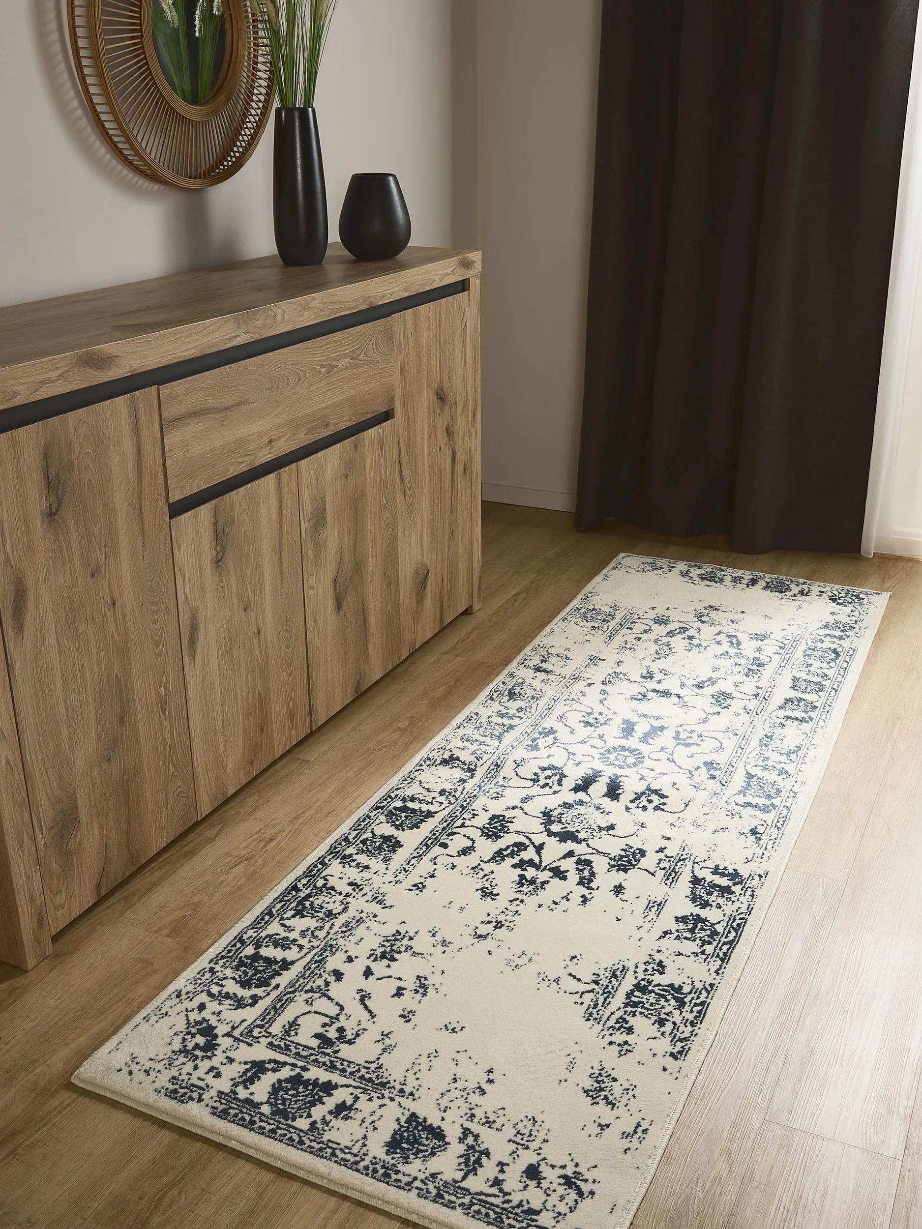 Teppich Suzuka Cream/Blau