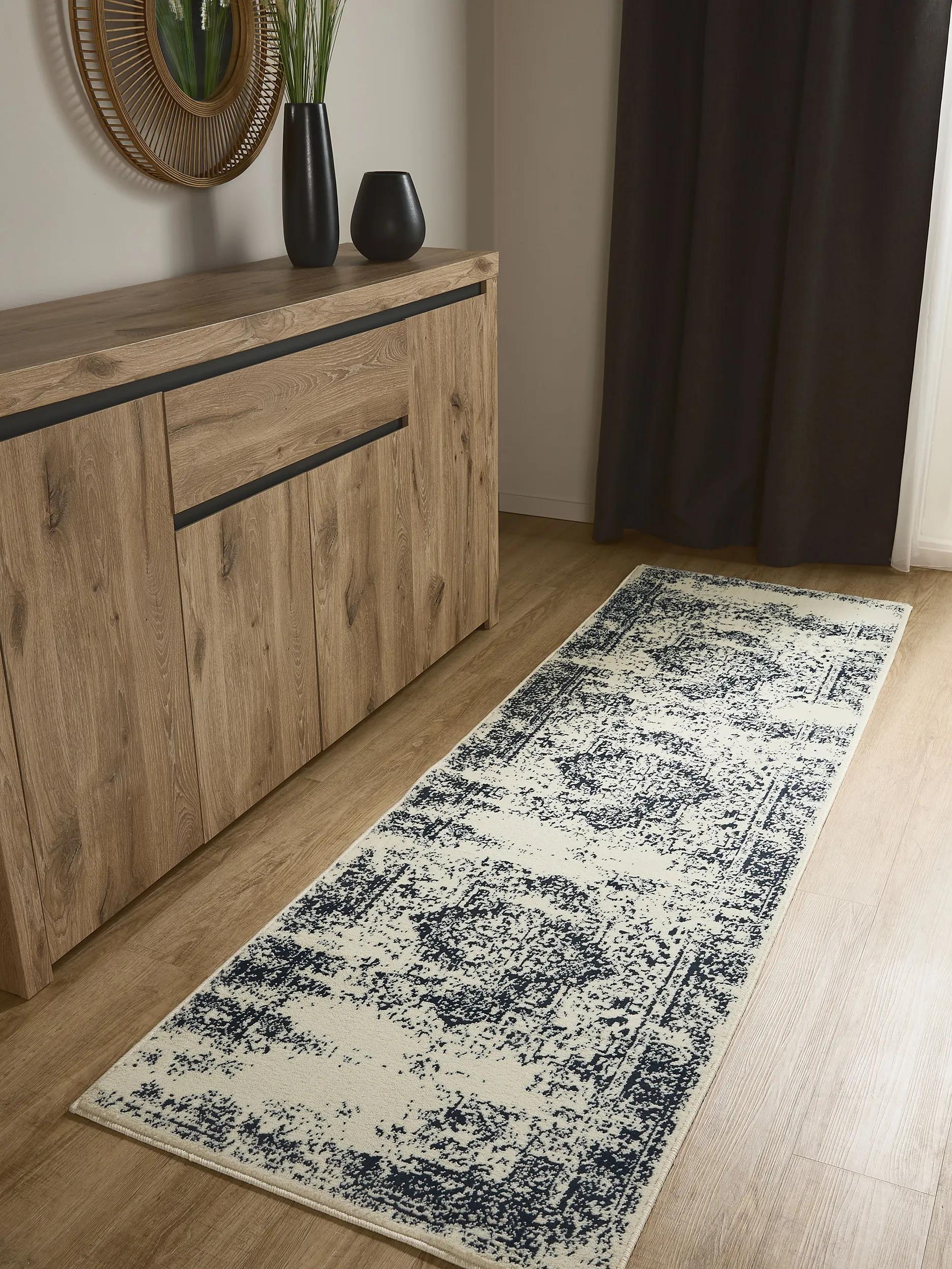 Teppich Suzuka Cream/Blau