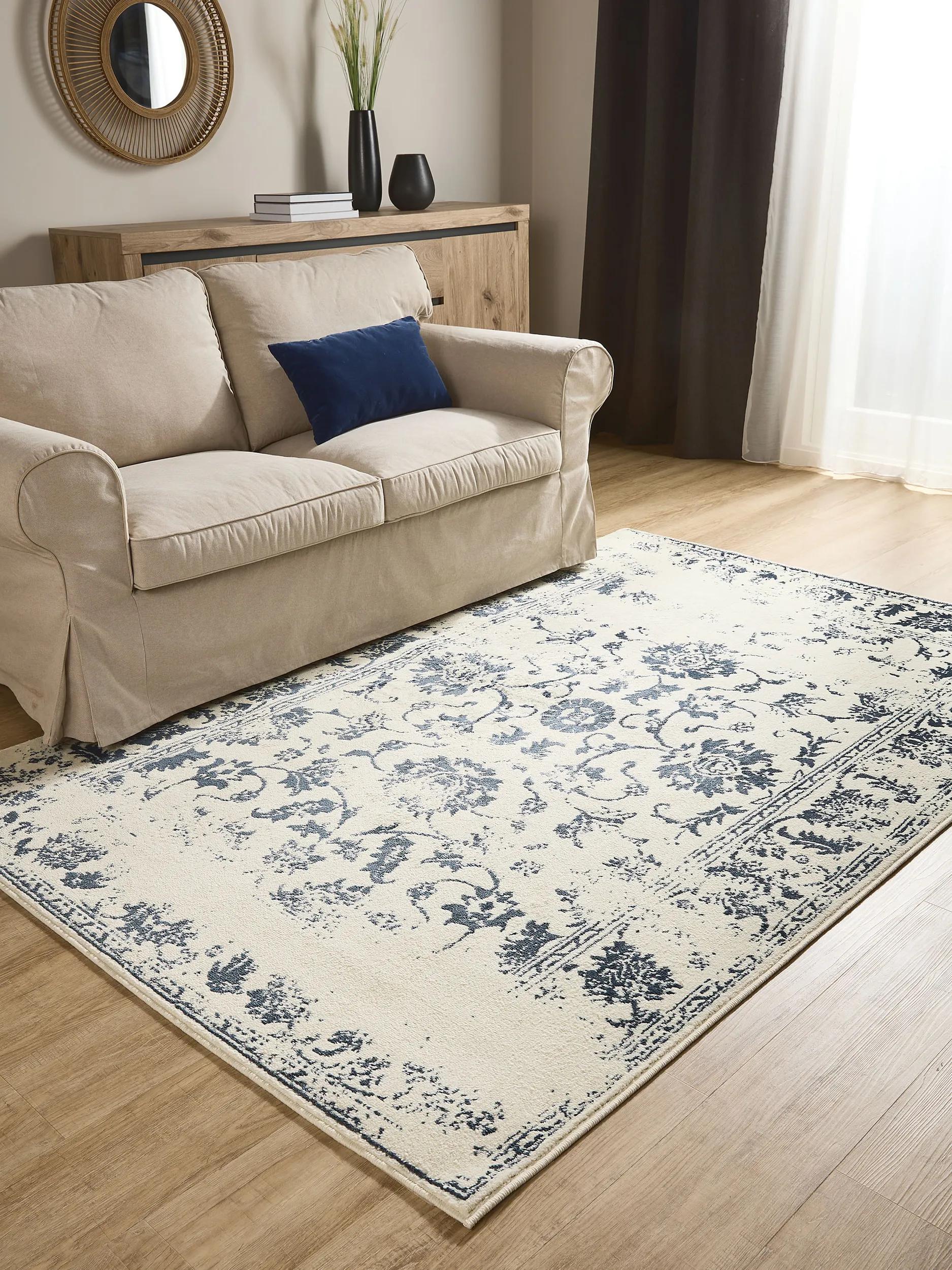 Teppich Suzuka Cream/Blau