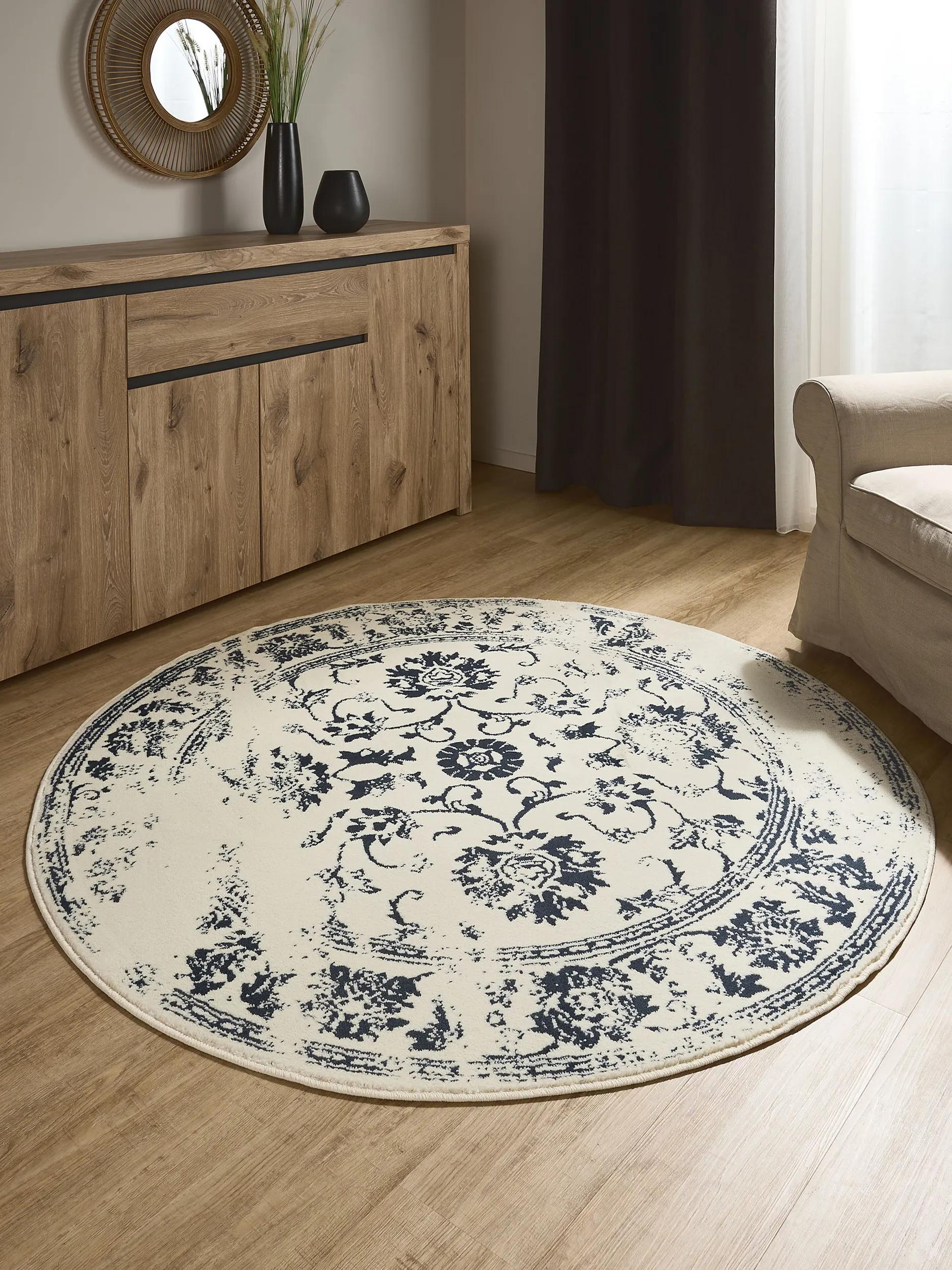 Teppich Suzuka Cream/Blau
