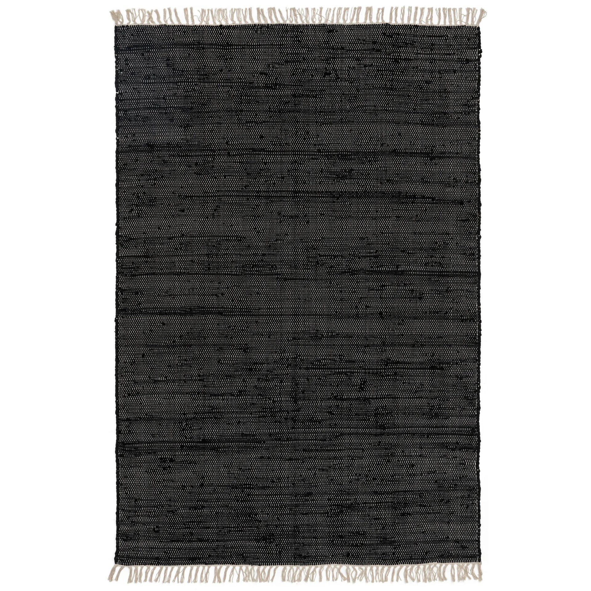 Teppich aus recyceltem Material Toledo Schwarz